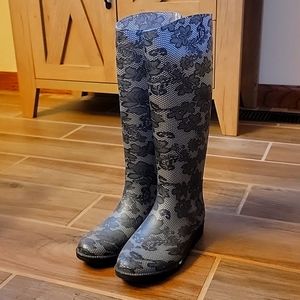 Bamboo rubber boots